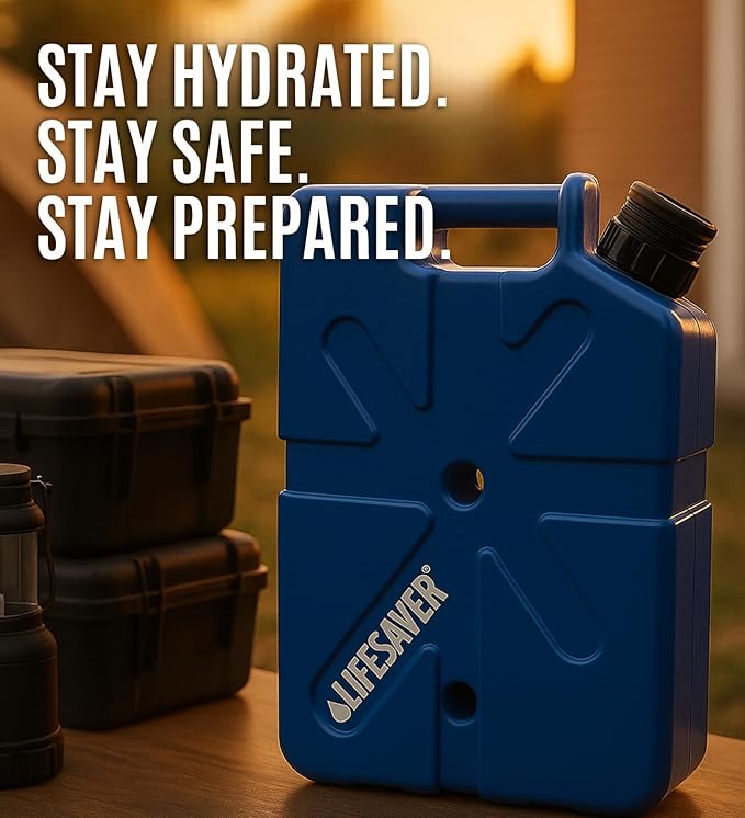 Lifesaver Jerrycan Water Purifier - Military Spec, Heavy Duty Water Purifier for Overlanding, Camping, Hiking, Emergency Preparedness and Survival Kit