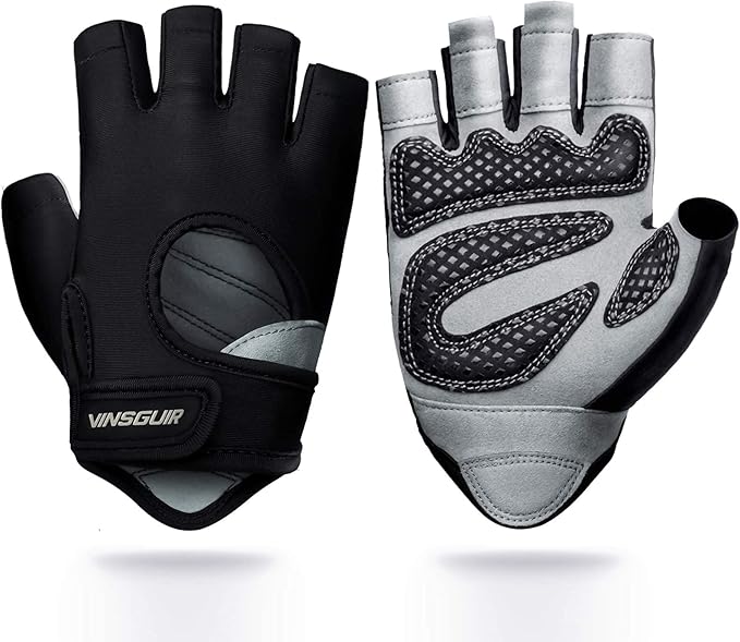 VINSGUIR Workout Gloves for Men and Women, Weight Lifting Gloves with Excellent Grip, Lightweight Gym Gloves for Weightlifting, Cycling, Exercise, Crosstraining, Pull ups, Fitness, Climbing and Rowing