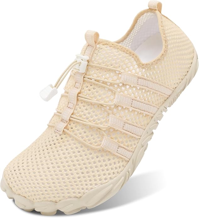 L-RUN Barefoot Water Shoes Women Mens Aqua Sock Athletic Hiking Water Sports Shoes for Swim Beach Pool Sand Diving Walking