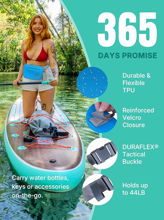 niphean IPX7 Waterproof Dry Bag with Magnetic One-Hand Closure, Durable Waterproof Bag for Kayaking, Paddle Board, Beach, Swimming, Multi-Wear Fanny Pack Style, Dry Bags for Men & Women Outdoor Use