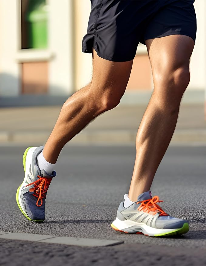 Airacker Ankle Athletic Running Socks Cushioned Breathable Low Cut Sports Tab Socks for Men and Women (6 Pairs)