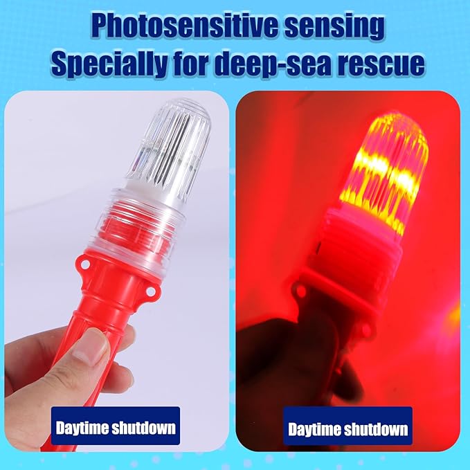 Boat Flares (3-Pack) - US Coast Guard Approved Marine Emergency Flares, Waterproof & Visible up to 10 Miles, Day/Night Use for Boating, Fishing Nets, Life Rafts & Buoys - Red Aerial & Handheld Signals