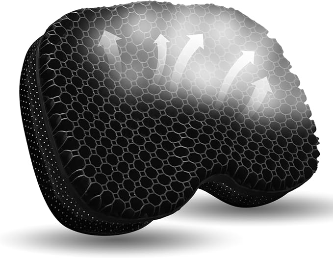 NEW-Vi Anti-Slip Kayak Seat Cushion - Waterproof Thicken Gel Boat Kayak Canoe Rowing Stadium Pad for Sit in Kayak Chair Kayak Accessories Equipment Gear for Fishing Kayak