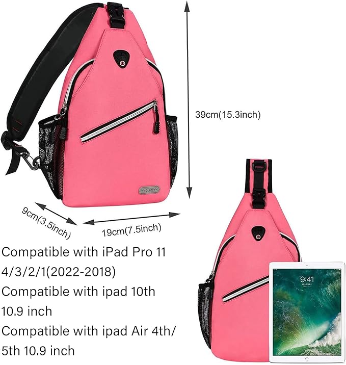 MOSISO Sling Backpack, Multipurpose Crossbody Shoulder Bag Travel Hiking Daypack