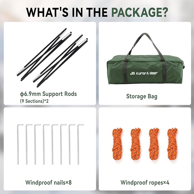 1/2/3/4 Person Tents Waterproof&Windproof Family Tents Camping-Tent,Lightweight Portable Pop Up Tent for Camping,Hiking,Mountaineering or Beach Easy to Set Up Adventures Carry Bag