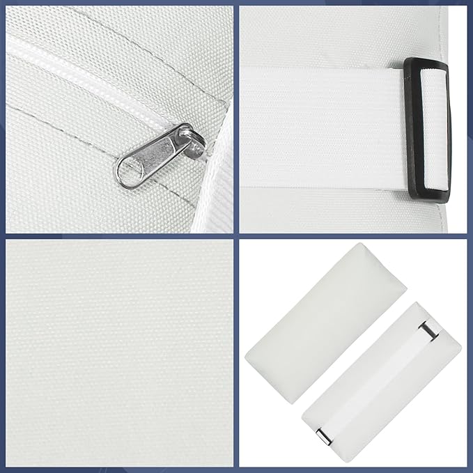 Chaise Lounge Head Pillow, 2 Pack Outdoor Lounge Chair Pillows with Adjustable Strap Longue Head Pillow Headrest Pillows for Patio Backyard Beach Pool Garden Recliner(Beige)