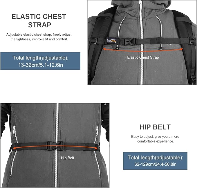 MOUNTAINTOP 30L Hiking Backpack,Men Women Camping Backpack,Lightweight Trekking Travel Backpacks for Climbing Skiing Cycling