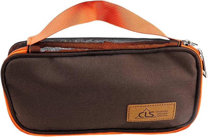 Cooking Utensil Storage Bag Grill Cookware Organizer Travel Set Portable Tableware Fork Spoon Chopsticks Organizer Tote for Outdoor Travel Picnic Camping（0range）