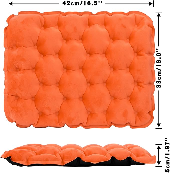 ONTYZZ Inflatable Seat Cushion Lightweight Stadium Seat Pad Travel Air Seat Cushion for Hiking Office Airplane Stadium Car