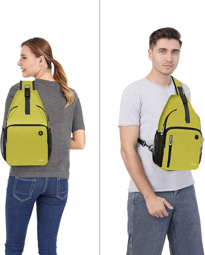 MOSISO Sling Backpack Bag, Crossbody Shoulder Bag Travel Hiking Daypack Chest Bag with Front Square Pocket&USB Charging Port
