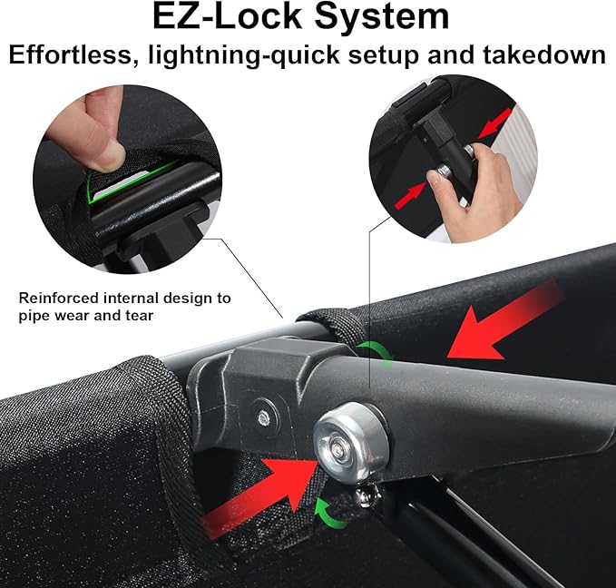 Camping Cot, Ultralight Folding Backpacking Cot, Max Supports 352lbs, Portable Camping cots for Adults, Camping Bed for Camping, Outdoor Travel, Hiking, Home, Mountaineering (Black)