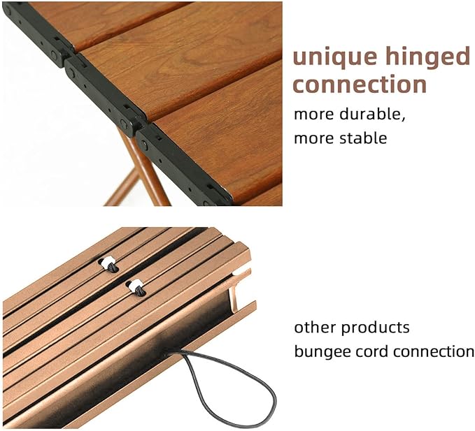 ROCK CLOUD Portable Camping Table Ultralight Aluminum Folding Beach Table Camp for Camping Hiking Backpacking Outdoor Picnic, Small