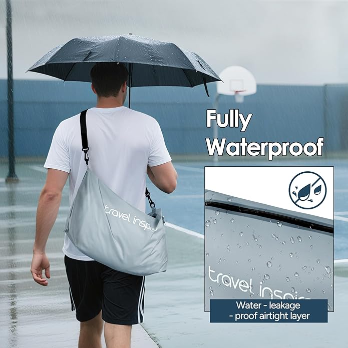 Vacuum Compression Bags IP67 Waterproof with Shoulder Strap Reusable Travel Space Saver for Carry On Suitcases and Backpack