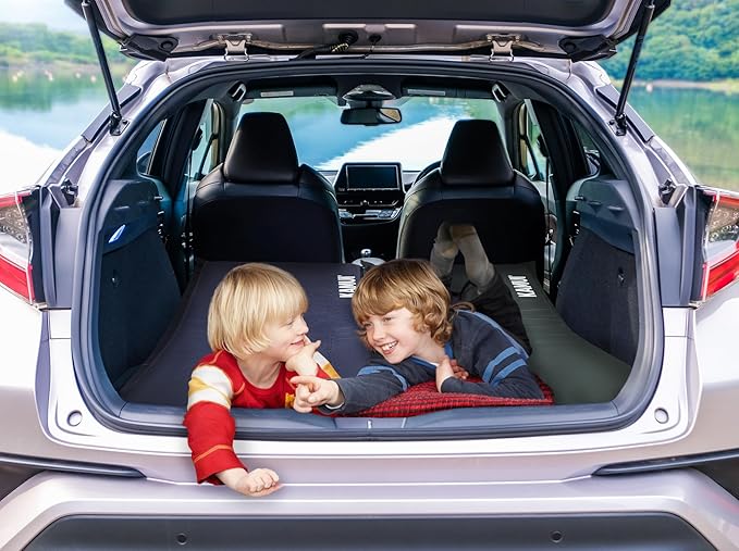 KAMUI Self Inflating Sleeping Pad - 2 Inch Thick Camping Pad Connectable with Multiple Camping Mats Designed for Tent, Couple, and Family Camping