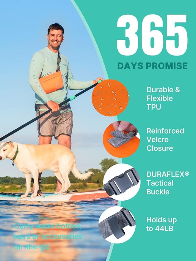 niphean IPX7 Waterproof Dry Bag with Magnetic One-Hand Closure, Durable Waterproof Bag for Kayaking, Paddle Board, Beach, Swimming, Multi-Wear Fanny Pack Style, Dry Bags for Men & Women Outdoor Use