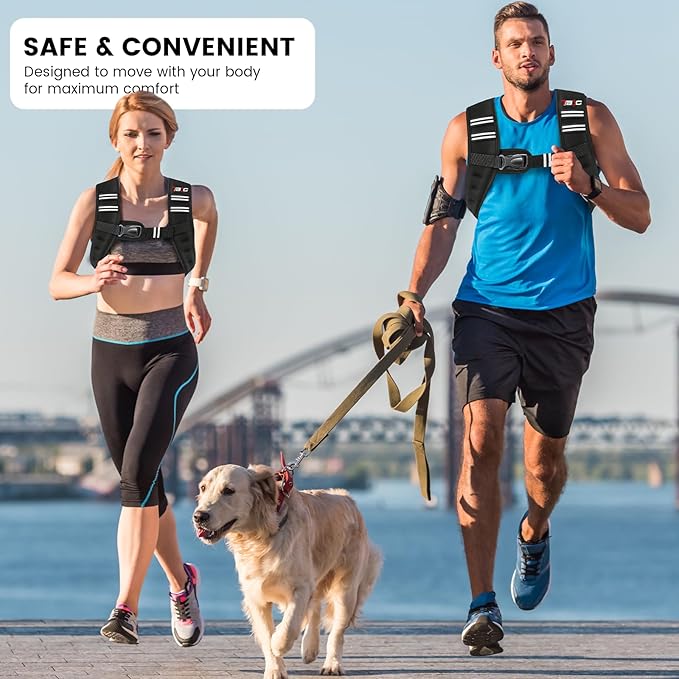 Weighted Vest Woman - Womens Weight Vest for Walking, Strength Training Weight Vests for women, Reflective Stripe Fitness Vest for Workout Running Jogging