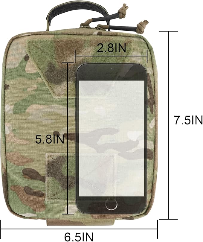 PETAC GEAR Tactical Rip Away Medical IFAK Pouch Tear Off First Aid EDC Pouches Molle & Belt Outdoor Emergency Survival Bag