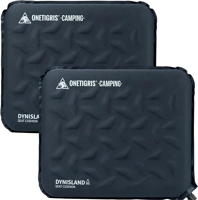 ONETIGRIS Inflatable Seat Cushion - Lightweight & Waterproof Inflatable Camping Seat Cushion Travel Cushion Stadium Seat Office Chair Car Pad