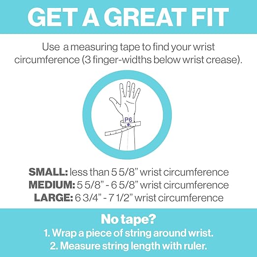 Blisslets Acupressure Relief Band - Classics Pack (Large) - Motion Sickness Bands and Nausea Relief for Pregnant Women | Travel, Pregnancy, Cruise
