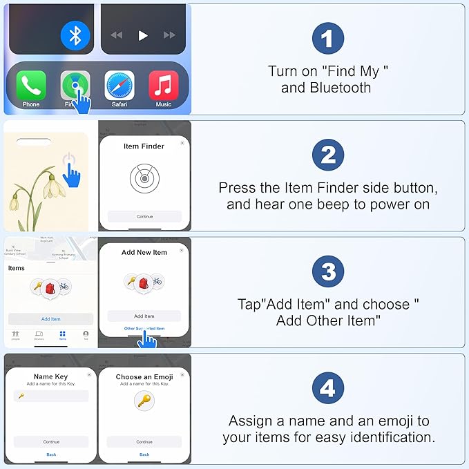 Wallet Tracker Card (iOS Only), Rechargeable Bluetooth Smart Tracking for Apple Find My Compatible Anti Tracker for Men Women Slim Item Locator for Purse Passport Key Luggage Tag (1Pcs/JAN FLR)