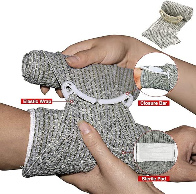 IFAK Kit Trauma Kit Military Medical First Aid Kits Bleeding Contral Emergency Survival Bug Out Bag for Camping Gear Supplies Hiking (Red)