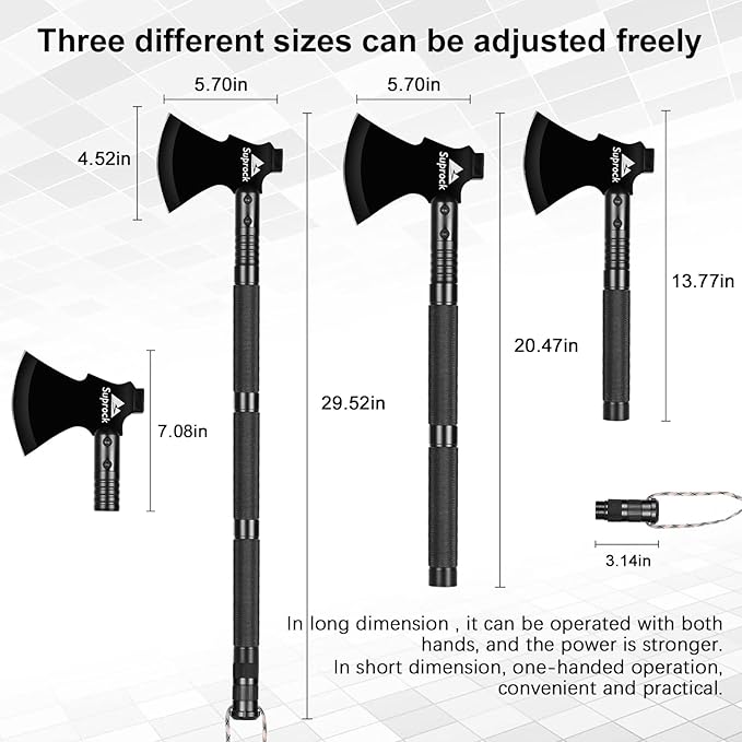 Survival Shovel High Carbon Steel Tactical Shovel Axe Folding Entrenching Tool Camping Hiking Shovel Carrying Pouch Car Emergency Survival Gear