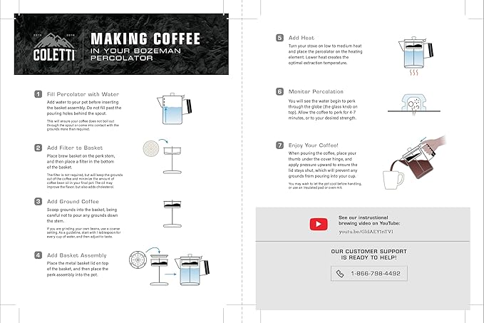 COLETTI Percolator Coffee Filters — Disc Coffee Filters For Percolators – For Bozeman, Butte, & Scoutmaster Camping Coffee Pot – Medical Grade Fiber, Perfectly Tasteless [100 pack, Synthetic, 3.75”]