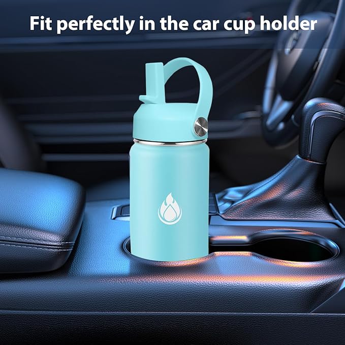 SENDESTAR Water Bottle Insulated Water Bottle 24 oz with Straw Lid Spout Lid Auto Flip Straw Top Cap for men and women