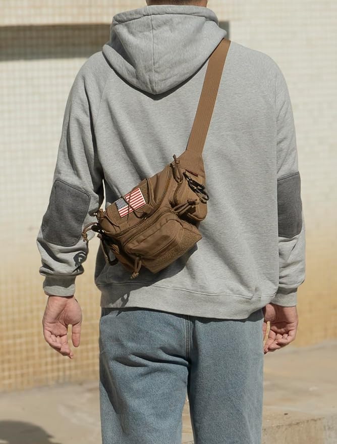 Tactical Waist Bag | Durable Fanny Pack & Crossbody Sling Pack for Outdoor Adventures, Everyday Carry, Hiking, Camping, Travel