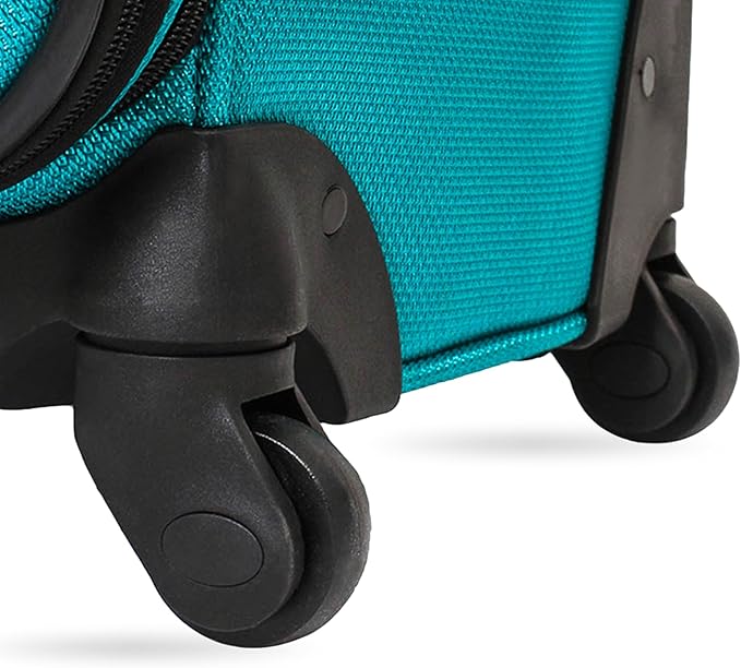 SwissGear Sion Softside Expandable Roller Luggage, Teal, 3 Piece Set (21/25/29)
