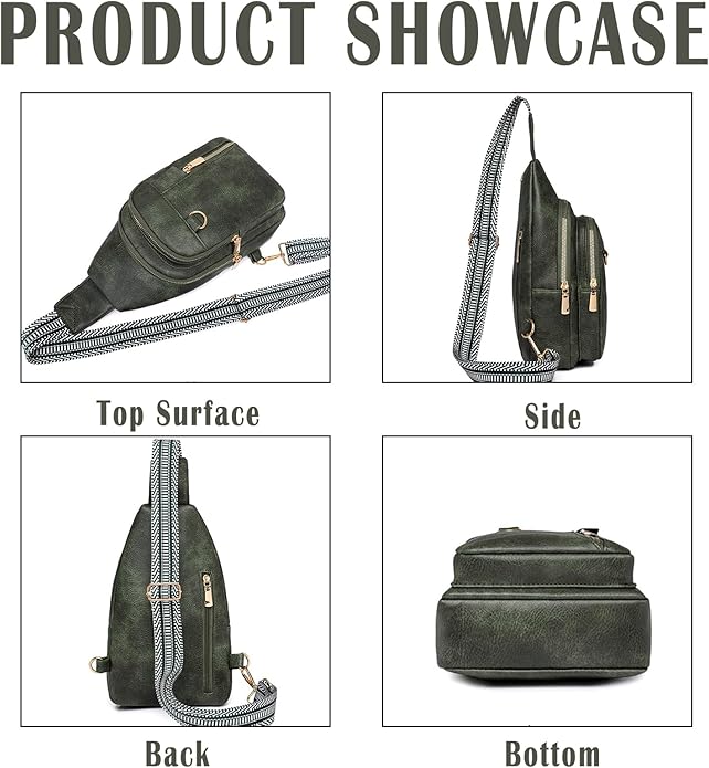 Cross Body Bags for Woman Men Sling Bag Chest Bag with Adjustable Strap Crossbody Handbags Women's Crossbody Bags