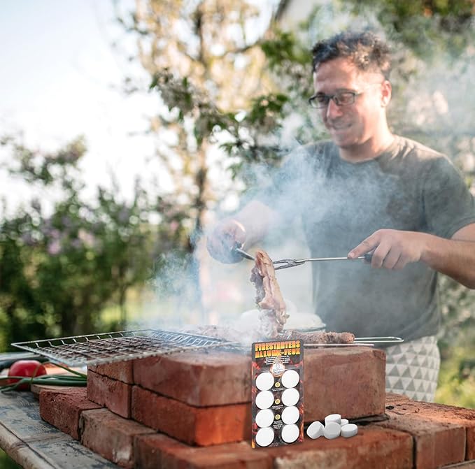 Mystical Fire Pellet Fire Starters 144 Count - 18 Pack 8 Pellets Each – Odorless, Waterproof, & Quick-Lighting – Perfect for Charcoal Grills, BBQ Smoker, Firepits, Wood Stoves & Outdoor Cooking