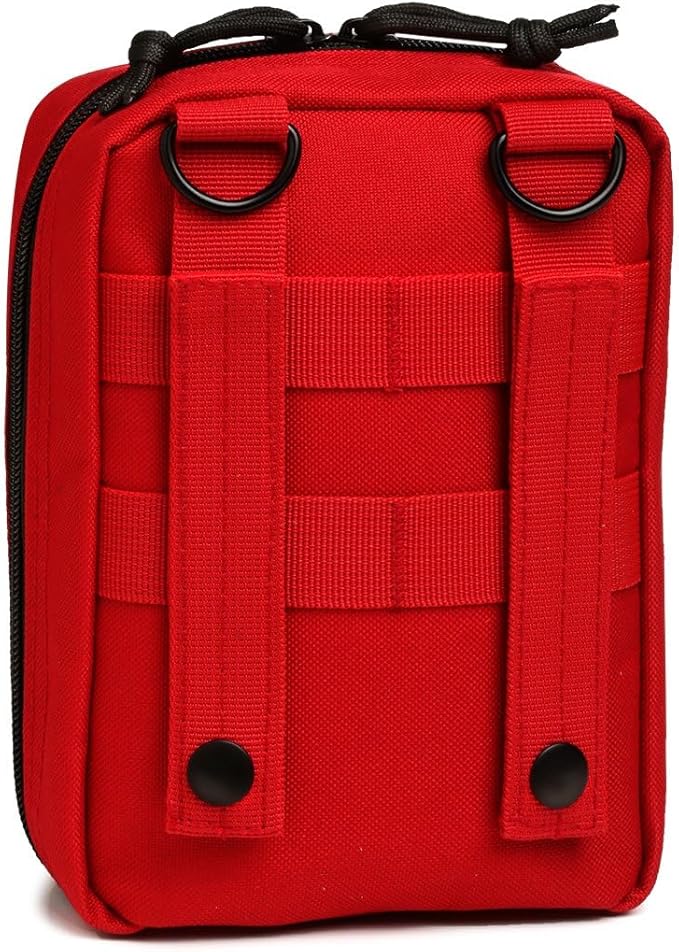First Aid Molle Pouch - Heavy Duty IFAK Pouch - Empty Medical Pouch Ideal for Military Use EMTs Law Enforcement Camping and Hiking - Med Pouch for Optimal Organization