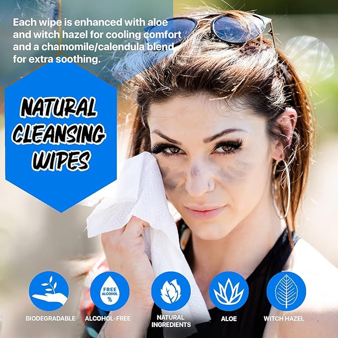 Body 12-Count Wipes - Original Disposable Wipes, Individually Wrapped for the Gym, Workout, Hiking, Travel, and Sport (Coconut)