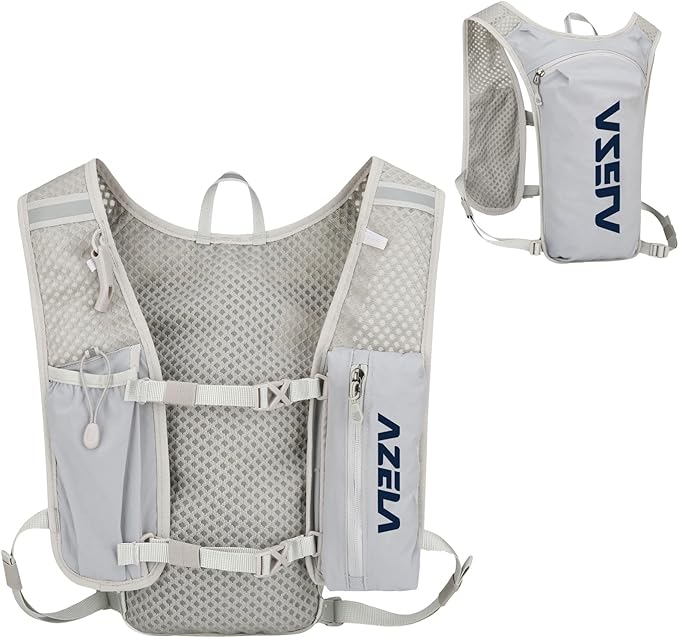 Azarxis Running Water Bottles Flask BPA Free Leakproof Hydration Vest Packs Waist Belt Replacement for Triathlon Marathon Hiking Cycling Climbing Runner