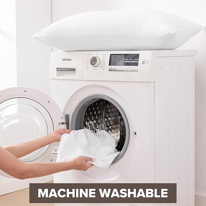 UGG Cooling Pillow Standard Size Luxury Hotel Style for Stomach, Back or Side Sleepers with Washable Cover Hypoallergenic Down Alternative for King Beds, 20-inch x 36-inch, White