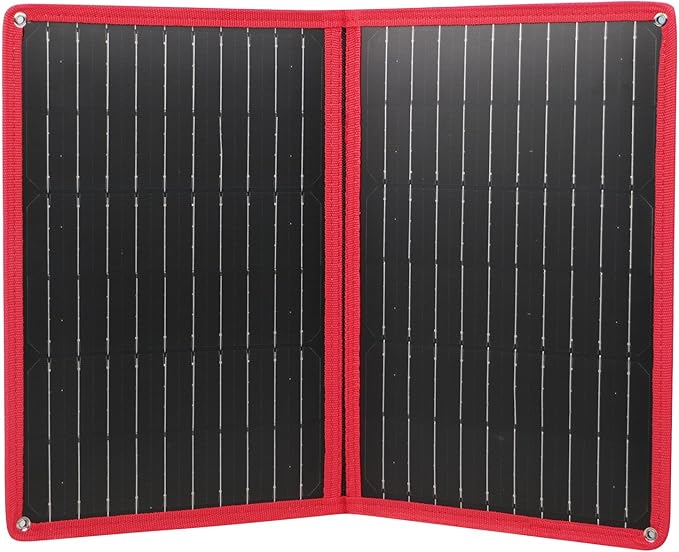 DOKIO 20W Foldable Solar Charger, ETFE Portable Solar Panel with USB-C & USB-A, Water-Resistant Surface for Phone & Power Bank Charging, Camping Hiking Emergency