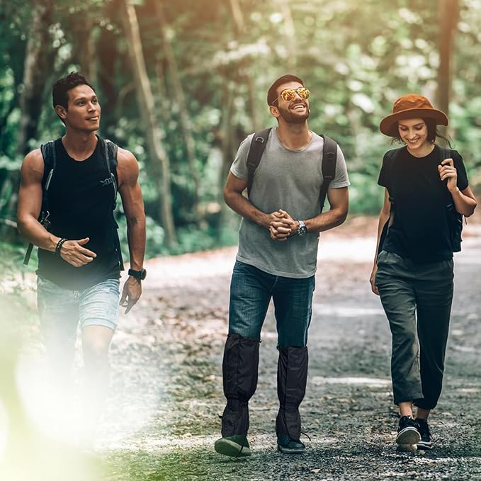 1 Pairs Gators for Hiking Boots,Adjustable Leg Gaiters for Women and Men Boots, Waterproof and Breathable Trail Gaiters for Hiking, Snow and Garden Weeding