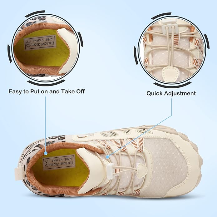 L-RUN Barefoot Water Shoes Women Mens Aqua Sock Athletic Hiking Water Sports Shoes for Swim Beach Pool Sand Diving Walking