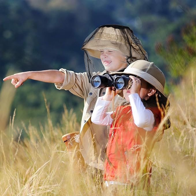 HESTYA 4 Pack Mosquito Bug Net Mesh for Head Mosquito Head Net Face Neck Fly Netting Hood from Insect Bugs Gnats for Outdoor