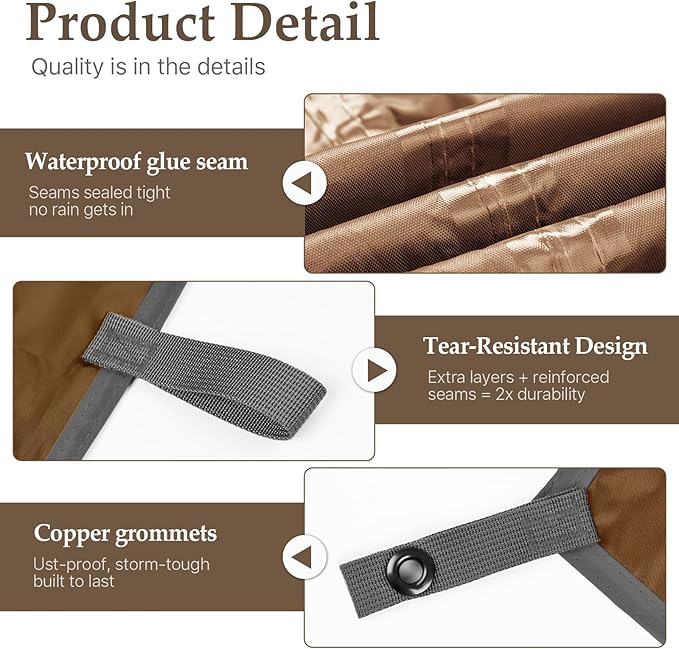 Camping Tarp Tent Portable Multifunctional Bushcraft Backpacking Tear-Resistant Fabric Rain Fly Tarps Awning Shelter Lightweight Waterproof Tarp(10×10 tarp)