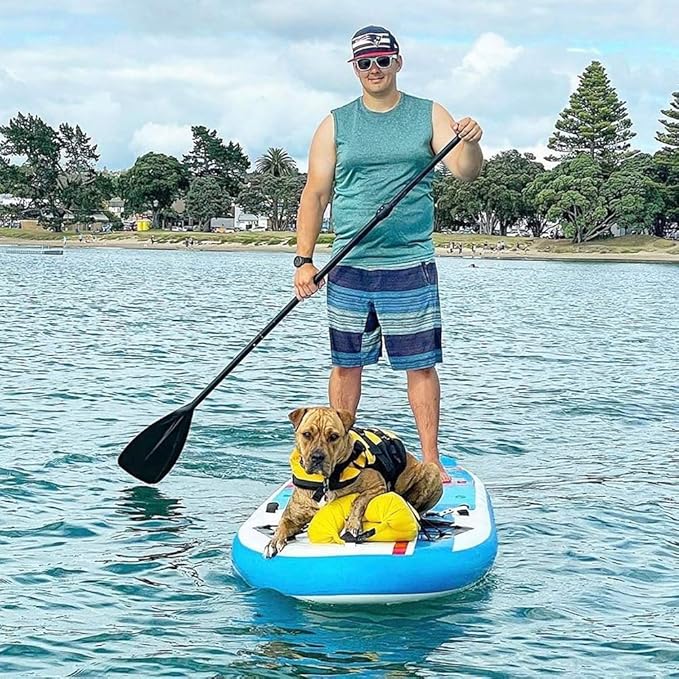 SUP Paddle - 3-Piece Adjustable Aluminium SUP Paddle with Glass Fiber Blade for Surfing, Floating, Water Sports