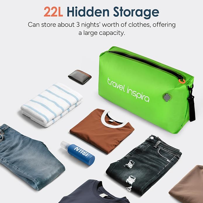 Vacuum Compression Bags IP67 Waterproof with Shoulder Strap Reusable Travel Space Saver for Carry On Suitcases and Backpack