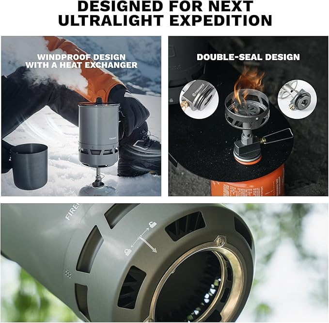 Fire-Maple Petrel Quickboil Pro Ultralight Cooking System – Compact & Fast-Boiling Backpacking Stove Pot Set, Ideal for Hiking, Solo Camping, Travelling, Hunting Trips, etc