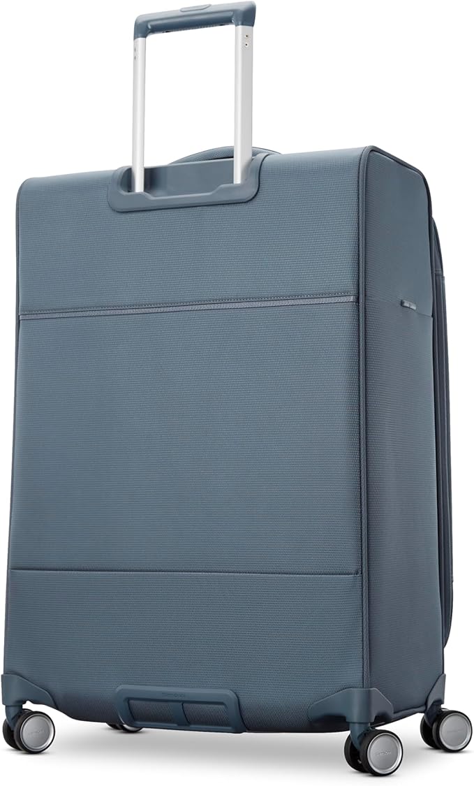 Samsonite UpLIFT Lightweight Medium Checked Softside Luggage with Spinner Wheels - Expandable - Airline-Approved, Polyester Soft Suitcase for Ultra Light Travel - Black