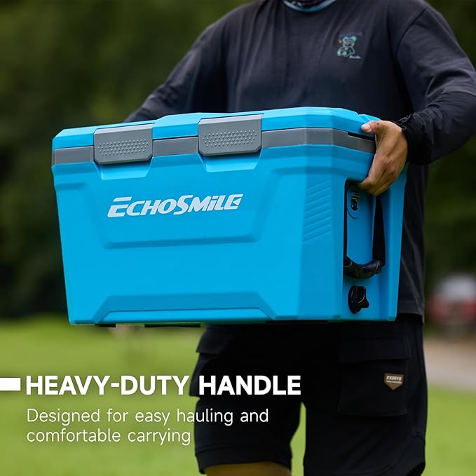 EchoSmile Ultra-Light Hard Cooler 35L/37qt, Outdoor Insulated Ice Chest Box