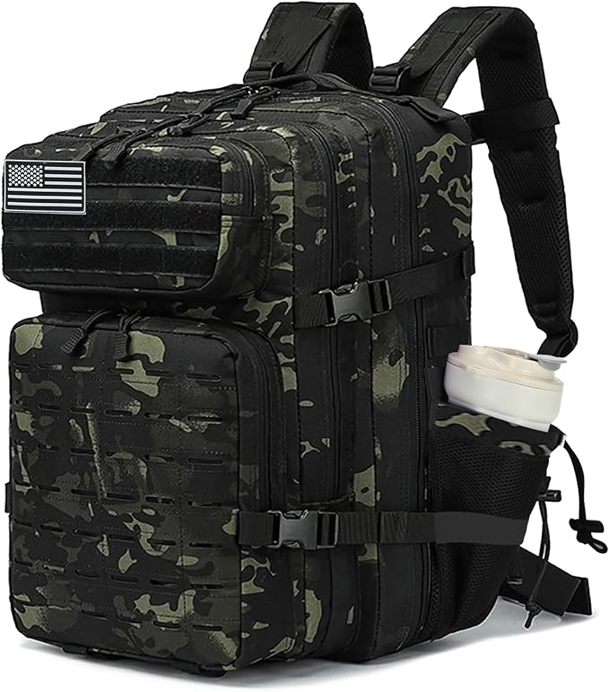 Military Tactical Backpack 45L/25L 3 Day Assault Pack Molle Daypack Hiking Backpack for Men and Women
