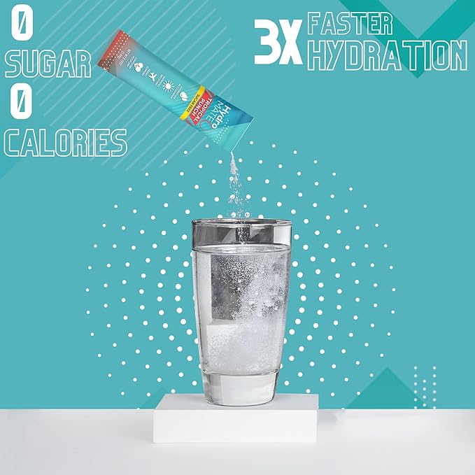 Electrolyte Powder Sugar-Free Hydration Packets Tropical Punch HydroMATE 30 Sticks