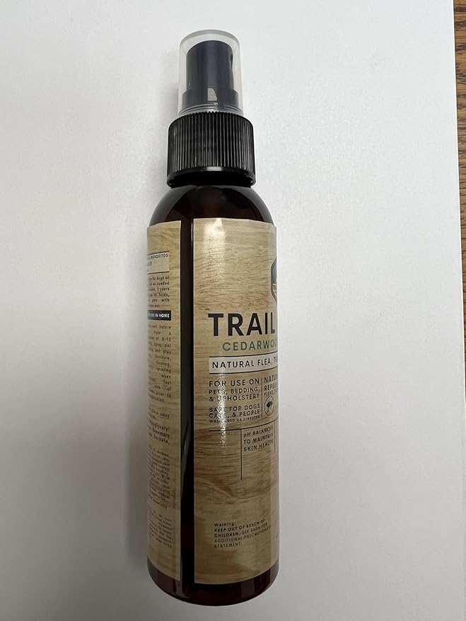Trail Guard Natural Extra Strength Insect, Flea and Tick Spray for Dogs, Cats, People & Home (2Pack 4oz, Cedarwood & Rosemary)