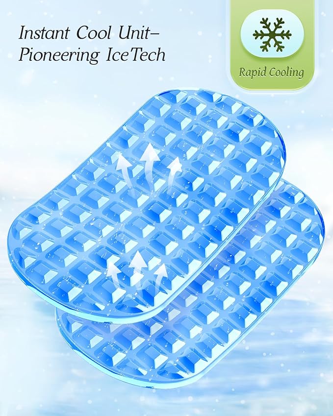 Portable Memory Foam Seat Cushion for Travel, Airplane Cooling Chair Pads for Long Flights, Tailbone, Sciatica Pain Relief, Folding Waterproof Seat Cushion for Car, Camping